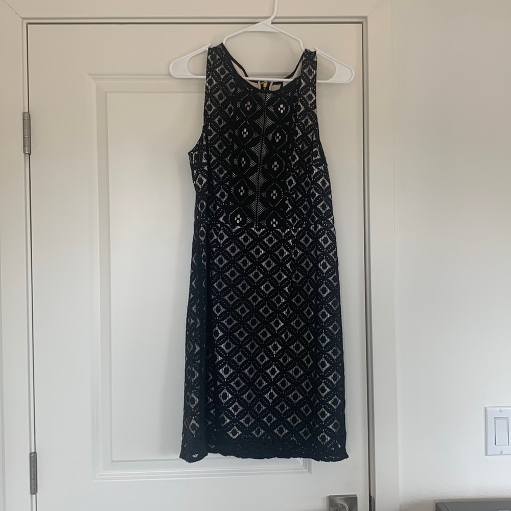 Black lace dress